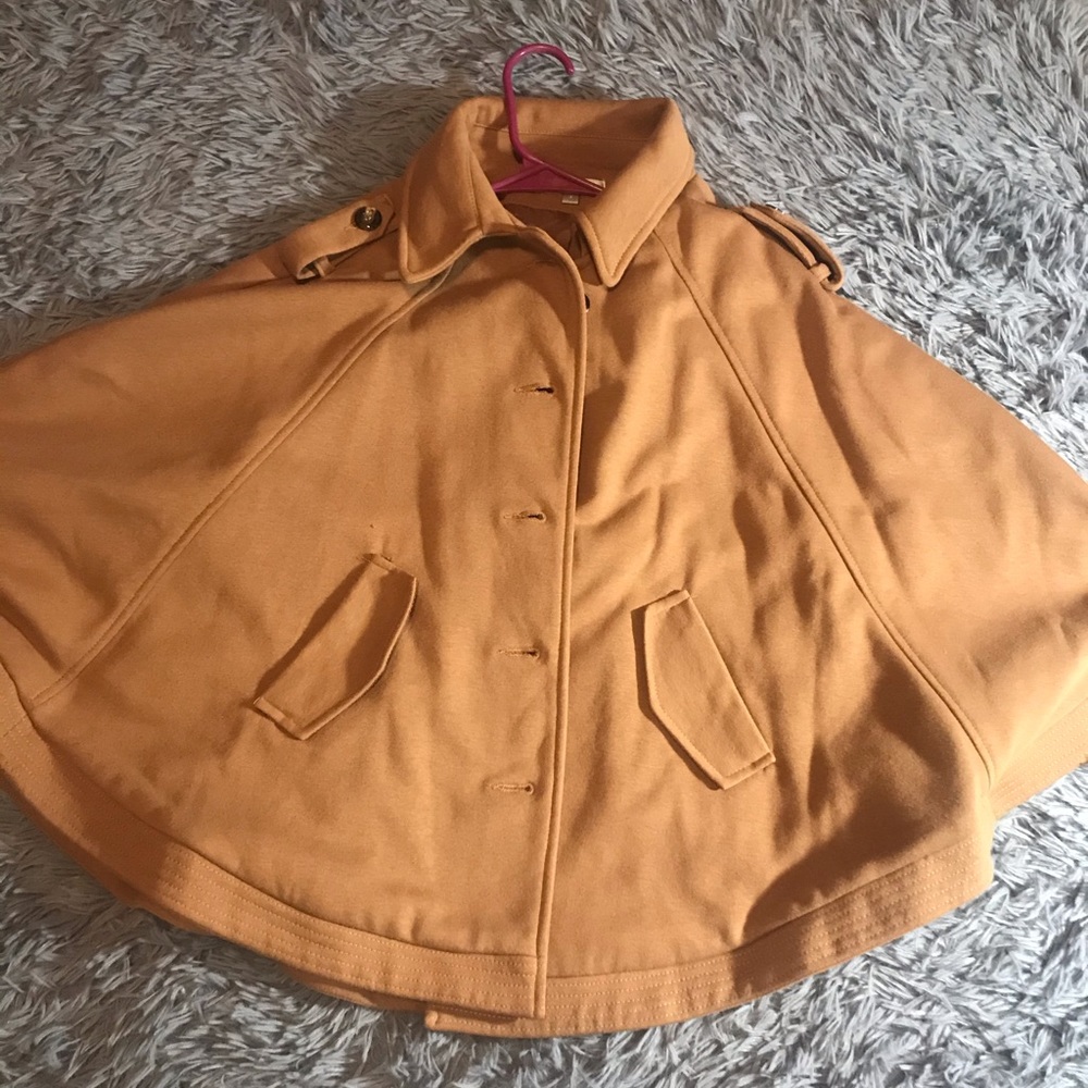 Button-Down Camel Pancho - image 5